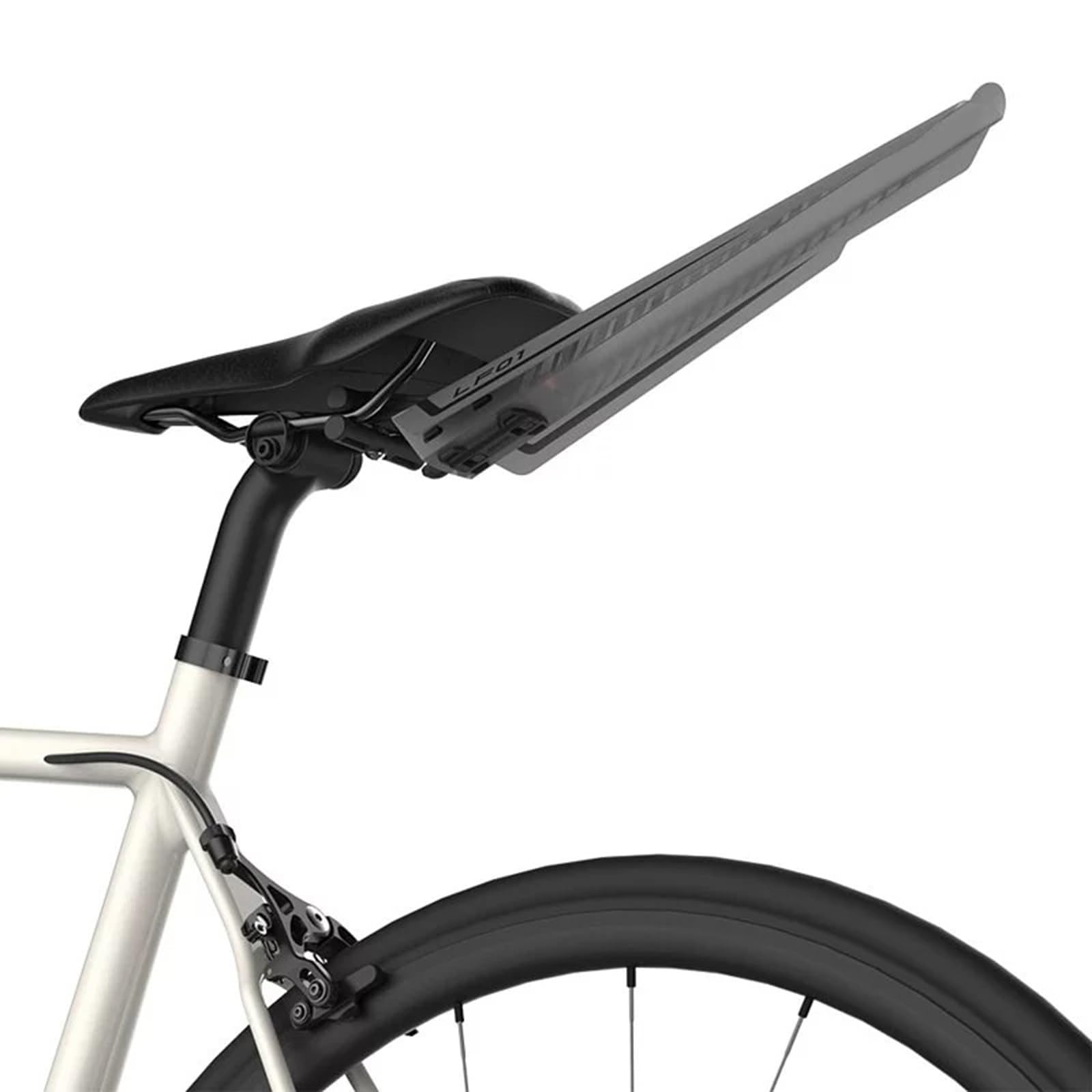 Guardabarros trasero ligero con luz trasera LED, ajustable, para bicicleta de montaña y carretera, a prueba de salpicaduras, fácil de instalar, para ciclismo, bicicleta de carretera, accesorio
