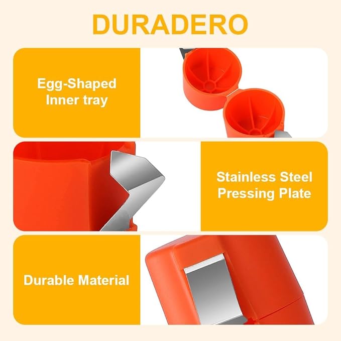 Abrehuevos Portátil Manual Naranja BusyLive miniatura 4