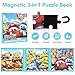 Magnetic Car Puzzles for Toddlers 3-5, 9-12-16 Pieces - Ages 4-6 - Educational Learning Toys for Boys & Girls