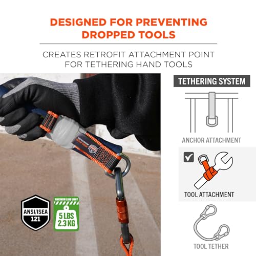 Image of Ergodyne Squids 3706 Tool Tethering Attachment for Hand Tools, 5lbs Weight Rating, 3-Pack