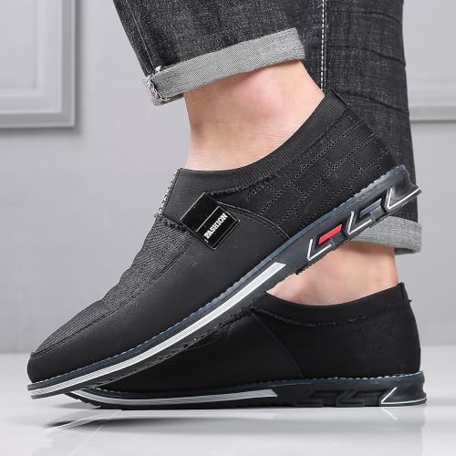 Image of COSIDRAM Mens Casual Dress Shoes Business Office Comfort Walking Sneakers | Exquisite quilted stitching upper, lightweight flexible build, suitable for everyday wear and casual outings