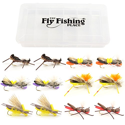 The Fly Fishing Place Chernobyl Ant and Foam Hopper Fly Fishing Flies Assortment