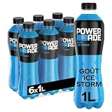 Powerade Ice Storm - Boisson pour le Sport, 6 bouteilles de 1 L...