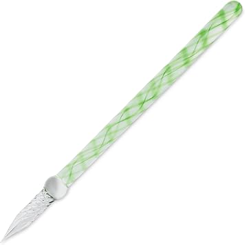 Herbin hb21731 Glass Pen, Helix, Green, Exclusive Box French Traditional Brand Founded in 1670