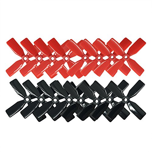 RAYCorp® 3030 4-Blades 3x3x4 Propellers. 16 Pieces(8 CW, 8 CCW) Genuine 3-inch Quadcopter and Multirotor Props + Battery Strap