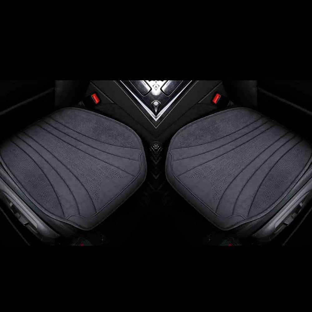 Car Seat Cushion for Tesla Model 3 2021 2022 2023 2024 2025 Universal Nonslip Front Rear Seat Protector Cushion Comfort Durable Interior,2PCS-Black