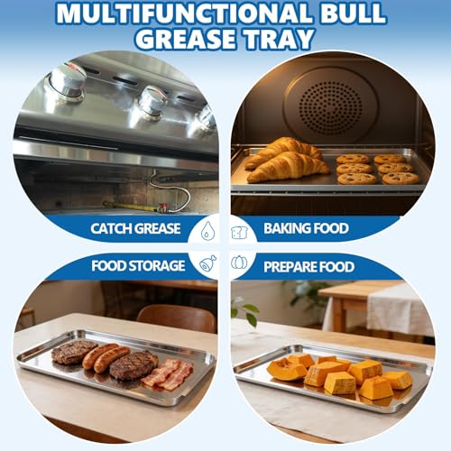 Image of SafBbcue Grill Grease Tray, Stainless Steel Drip Pan Tray, Bull Grill Replacement Parts 24269 of All Bull 38 Inch Grills - Brahma
