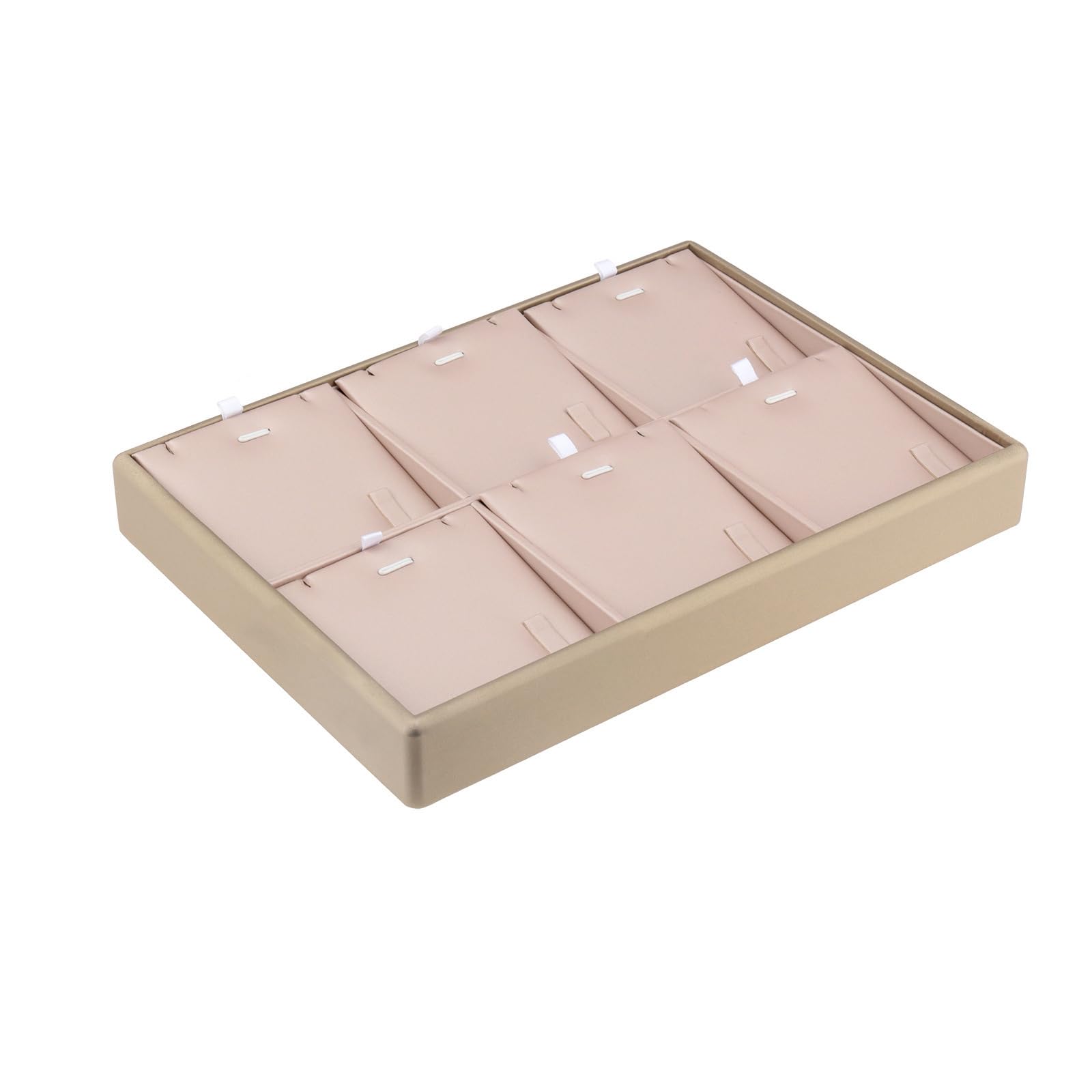 Aqvjd Jewelry Display Tray in Champagne Shade Ideal for Arranging Rings Earrings Necklaces and Bracelets Unraveled Jewelry Holder