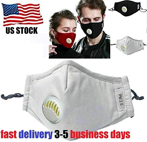TSSPLUS PM2.5 Anti Cotton Haze Mask Breath Valve Anti-dust Mouth Mask Activated Carbon
