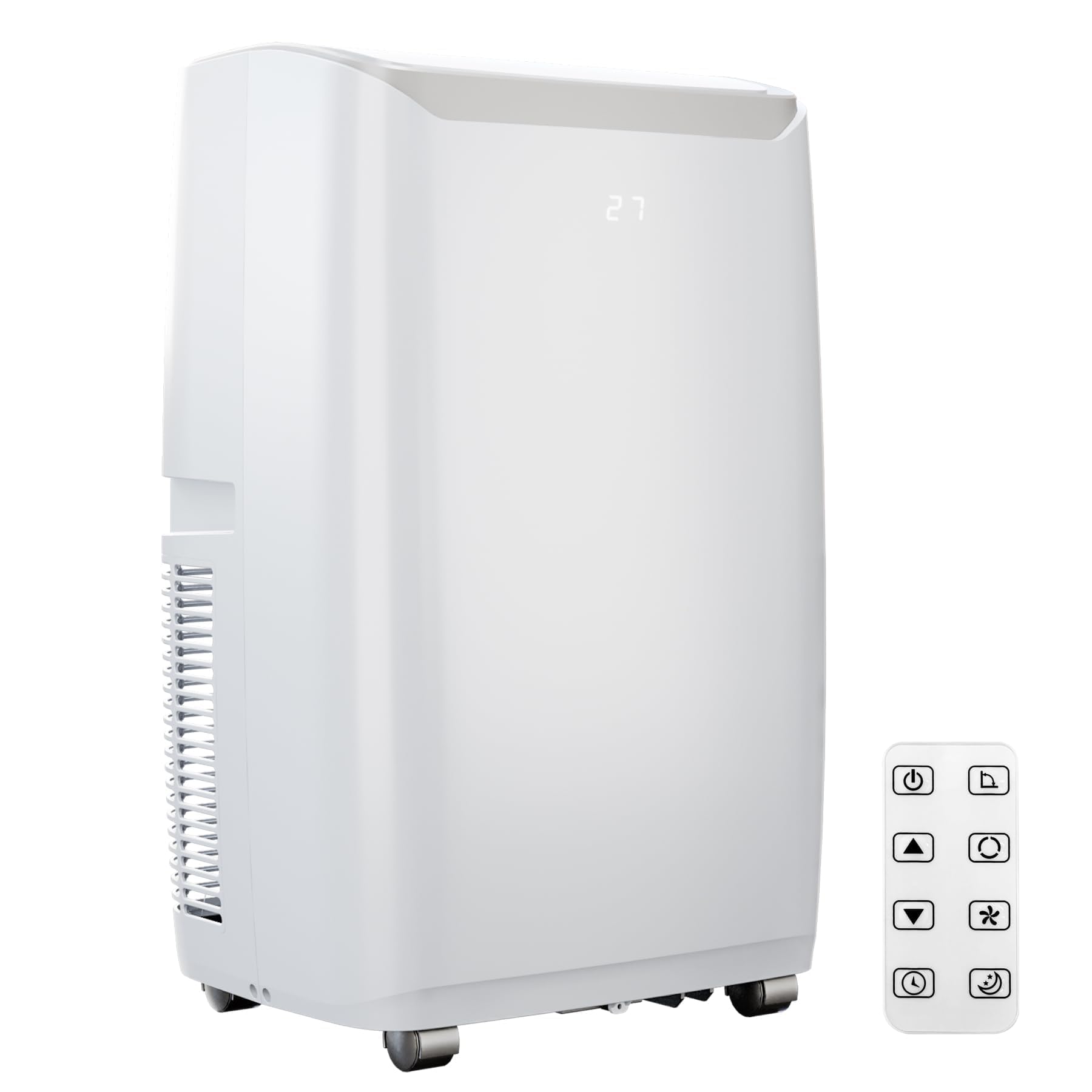 12,000 BTU Portable Air Conditioner for Rooms Up to 550 Sq.Ft, 3-in-1 AC/Dehumidifier/Fan, Remote Control, Window Kit, 54dB Quiet, White