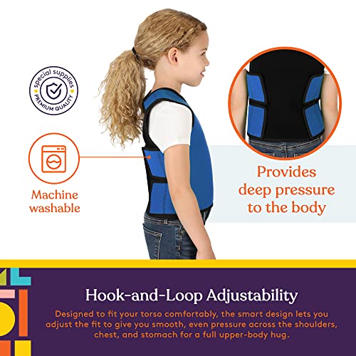 Special Supplies Sensory Compression Vest Deep Pressure Comfort (Blue, X-Small) - Image 3