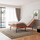 ESHINE Queen Adjustable Bed Frame - 12“ Luxury Cool Gel Memory Foam Hybrid Mattress(609 Pocket Sprin