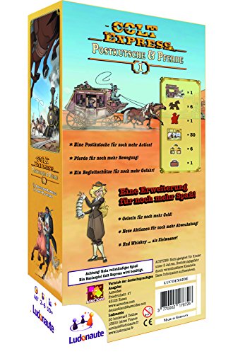 Ludonaute Asmodee Colt Express – Postkutsche & Pferde | Erweiterung | Familienspiel | Brettspiel | 2-6 Spieler | Ab 10+ Jahren… – Ansicht 2