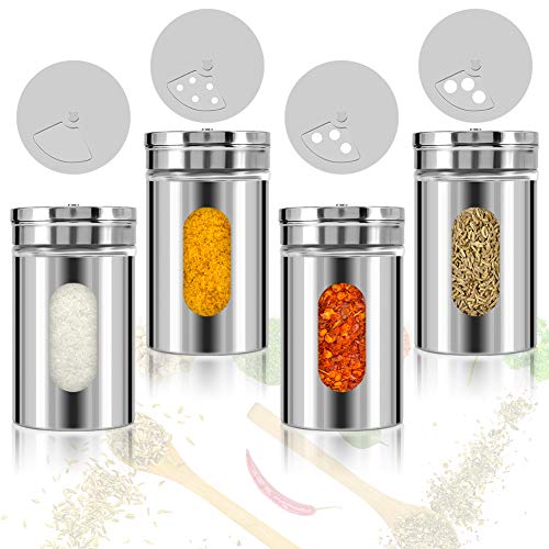 Accmor AC8275-2PC 2Pcs Salt And Pepper Shakers,Stainless Steel Shaker thumb #3