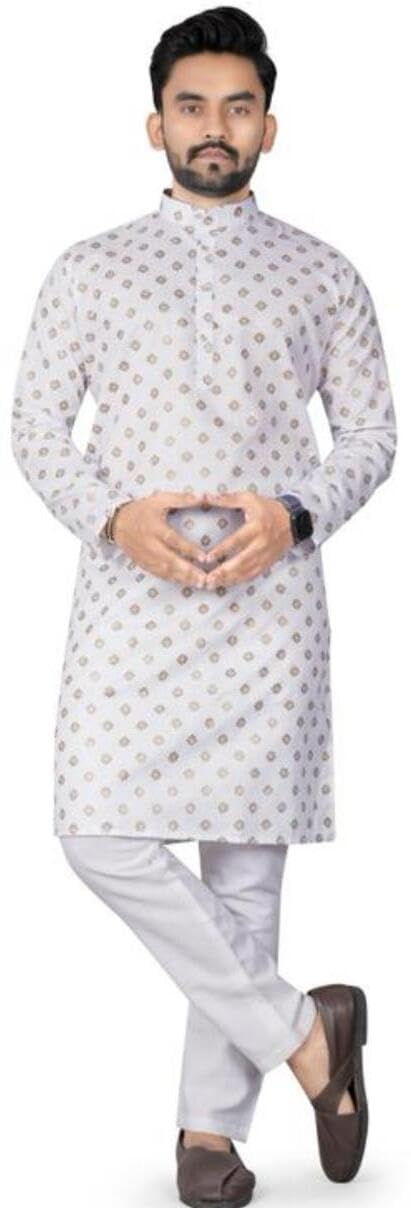 Men Kurta Pyjama Set with Pyjama Multicolor-picture-57