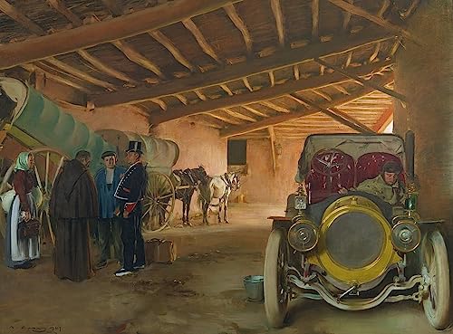 Impression d'art Ramon Casas Tableau premium sur toile 60x90cm