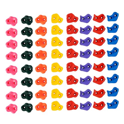 VEVOR 72 prese da arrampicata maniglia da arrampicata per parete di arrampicata multicolore e di dimensioni multiple, staffe da parete con materiali di montaggio, per bambini adulti, parco giochi