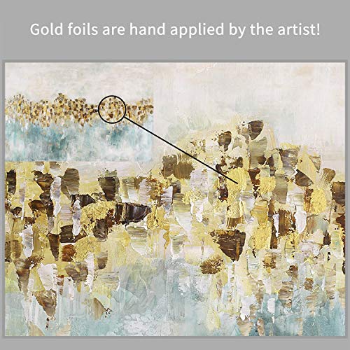 Artistic Path Abstract Canvas Wall Art Pictures: Dancing Stars Artwork Painting For Living Rooms (36" W X 24" H,Multi-Sized) #TOP4