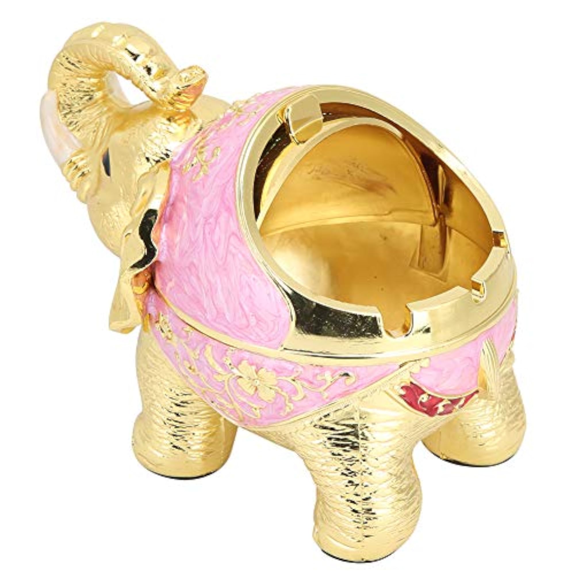 Exquisite Alloy Vintage Ashtray with Cover
