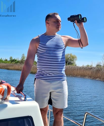 Genuine Striped Tank Top Sleeveless Shirt Light Blue Cotton Original Telnyashka Тельняшка4