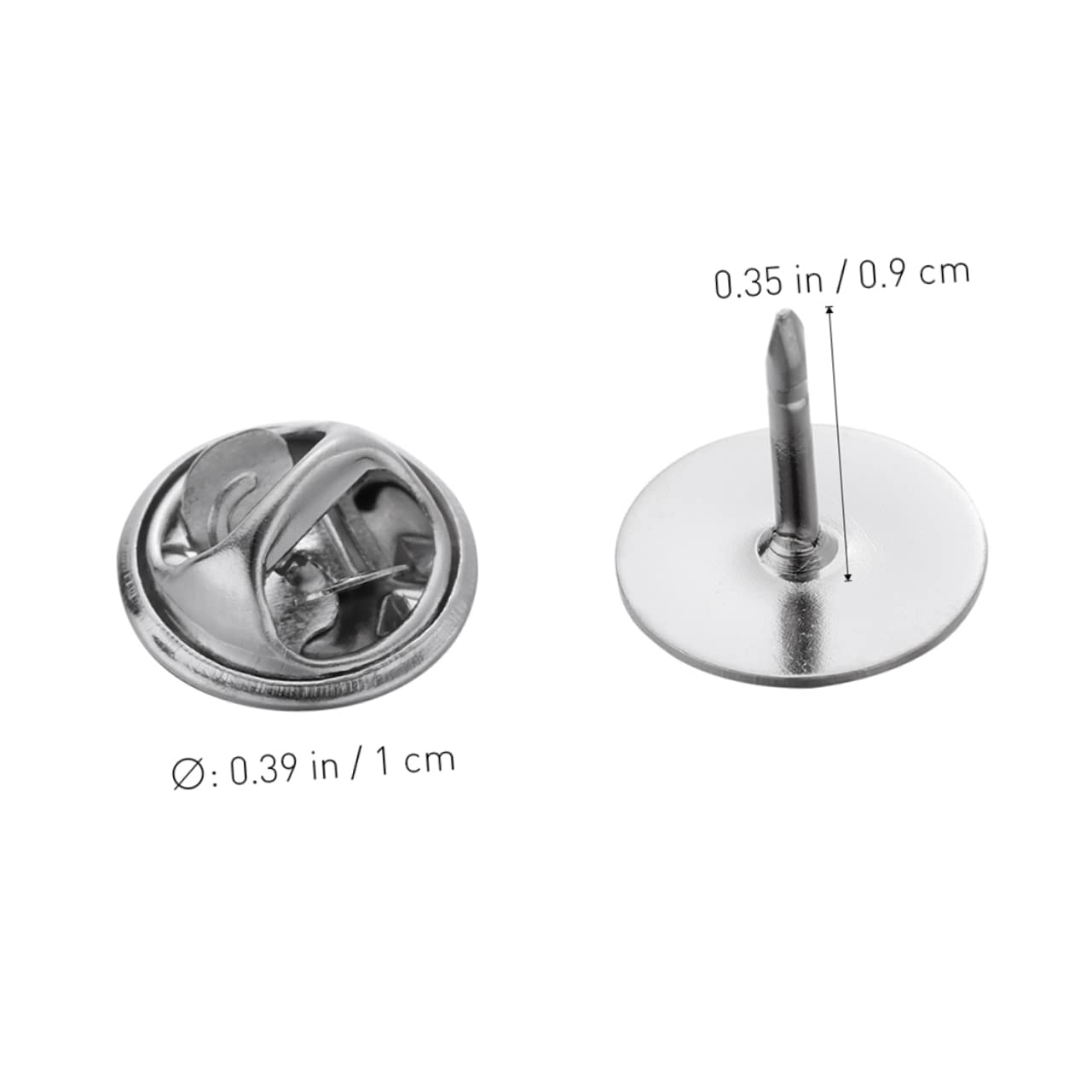 NUOBESTY 360piezas Alfileres De Seguridad Base De Para Broches Sujetadores De Solapa y Accesorios De Joyería