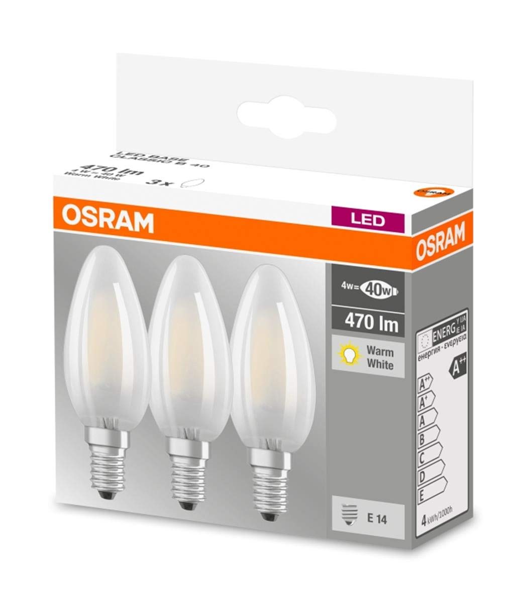 Vuelve La Luz Cálida De Siempre: Bombilla Halógena OSRAM 40W E14 Vela (transparente) – Clásica Y Fiable