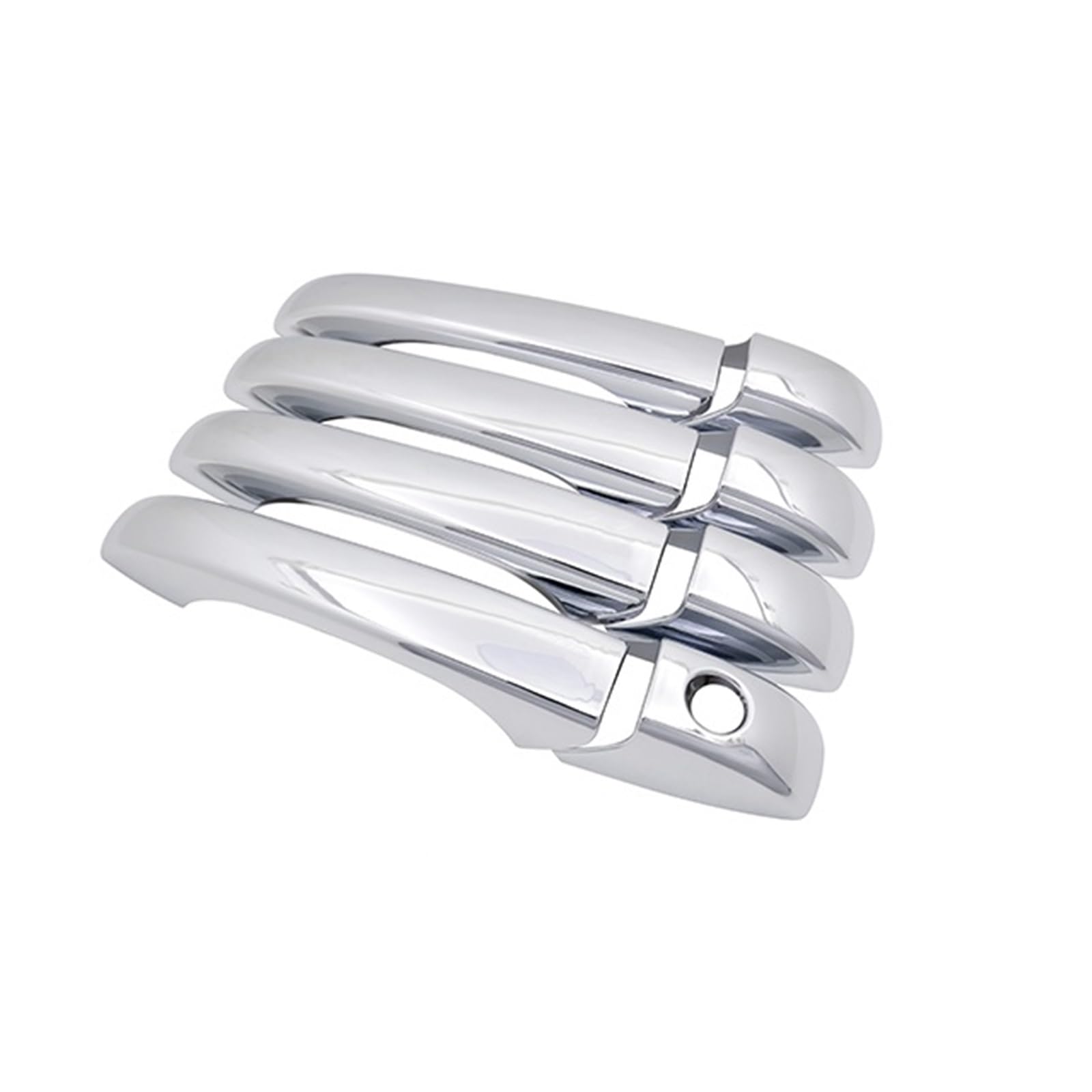 Ropaix Side Exterior Door Handle for Dodge for Avenger for GTS 2008 2009 2010 2011-2014 Chrome Smart Door Handle Cover Car External Sticker Trim(4Handle 1 Keyhole)