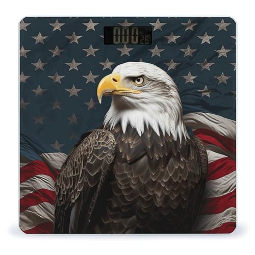 Báscula digital de baño con diseño de águila calva miniatura 1