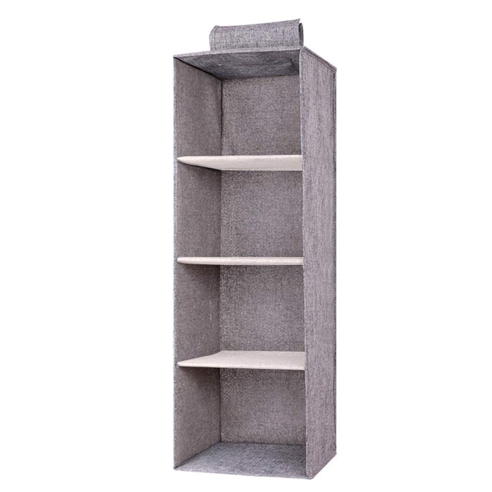 EliteKoopers 4 Tier Wardrobe Hanging Box For Storage Clothes Closet Organiser