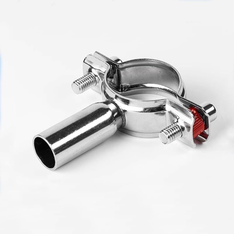 Miniatura 6 de 1PC 304 Stainless Steel fixture Pipe Bracket Welding Pipe Circular Locking Clamp 45-48mm L100mm