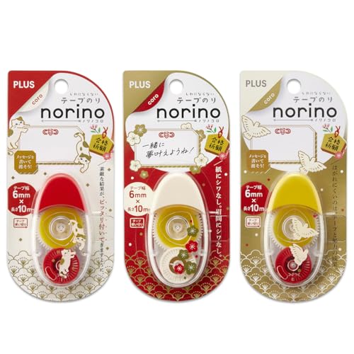 Plus Norinokoro Tape Glue TG-1510 x 3/54-573 + 54-574 + 54-575
