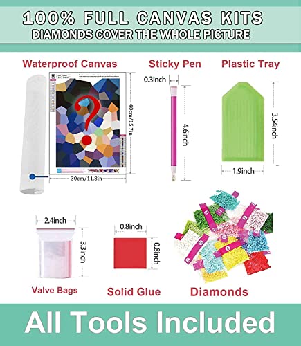 Halloween Diamond Painting Kits For Adults - 5D Diamond Art Kits For Adults Kids Beginner, Diy Full Drill Diamond Dots Paintings With Diamonds Gem Art And Crafts For Home Wall Decor - 12X16Inch #TOP1