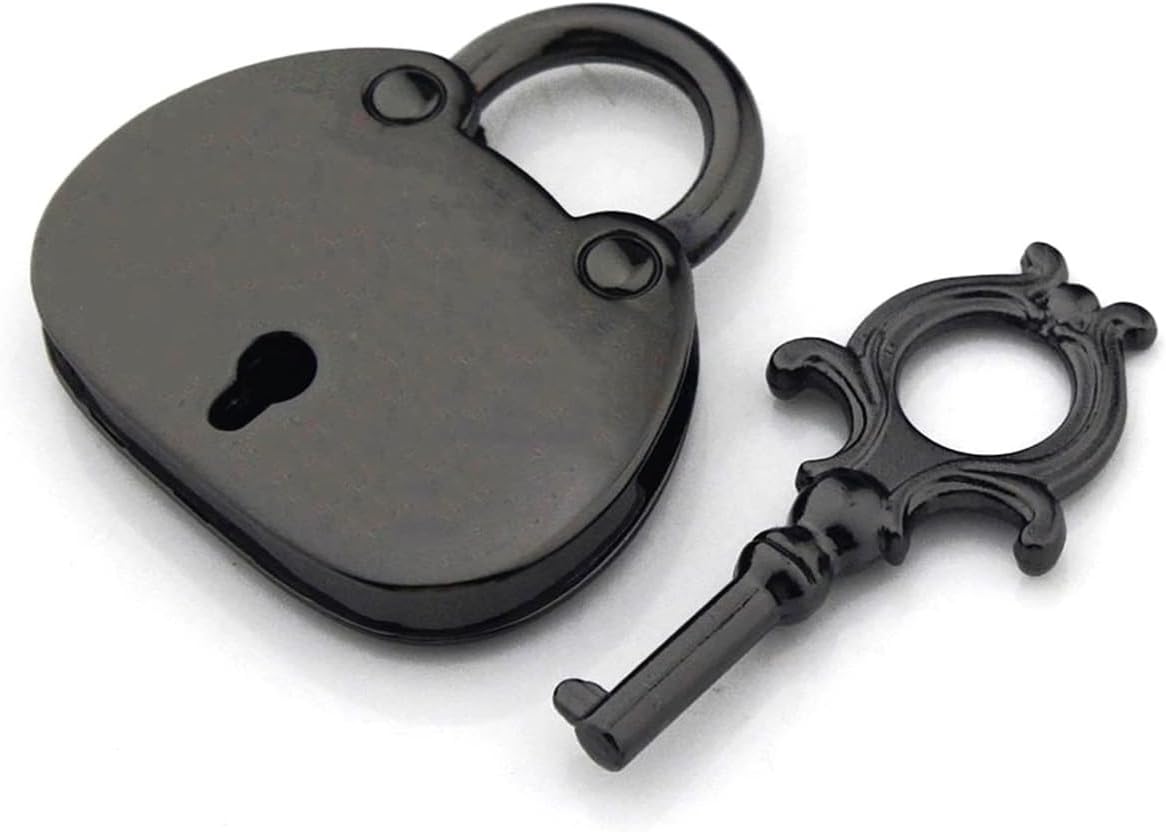 Metal Decoration Lock Padlock Key with Hardware Accessories 1Pcs