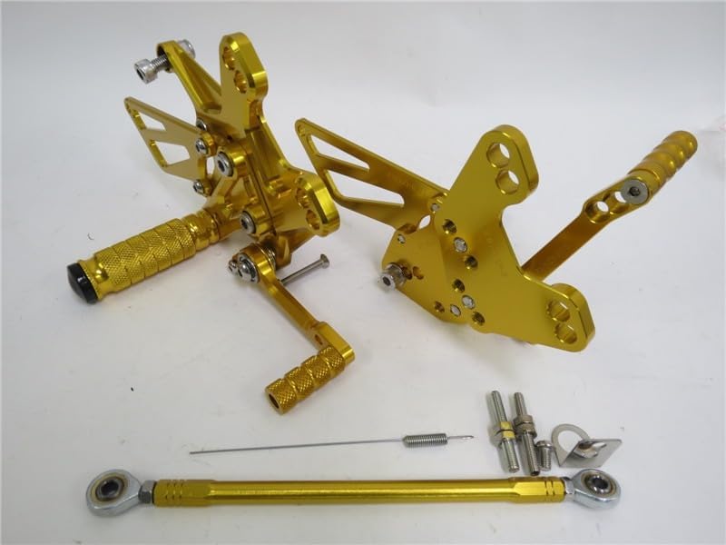 KKM 適合車種 CNC 調整式 ZX-10R 2011-2025 バックステップ 金 [並行