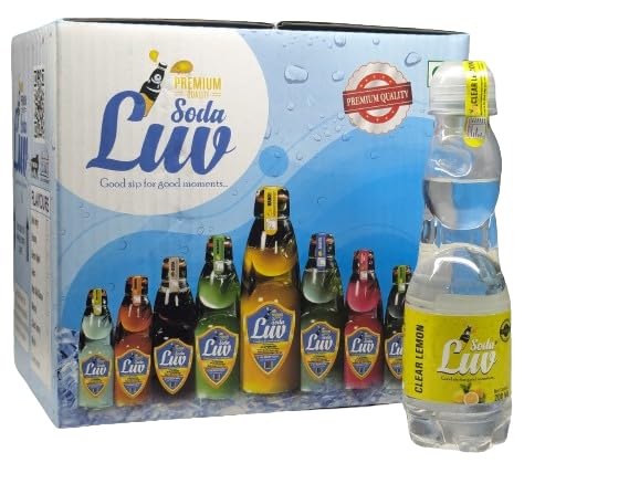 Soda Luv,(200ml) | Goli Soda | Clear Lemon | Carbonated Drink | Refreshing Soda - (Pack of 6) (B0C8MWNPBK) Amazon Price History, Amazon Price Tracker