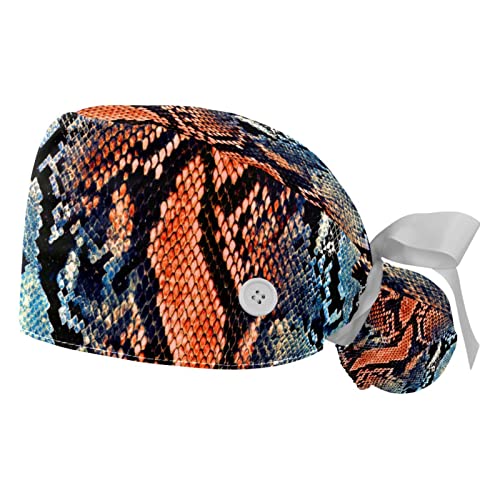 Chapeaux bouffants JDEZ à motif serpent avec bandeau ajustable intégré