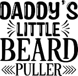 Daddy s little beard puller 2 MAXI Poster on Canvas - Ispiratrice Motivazionale Arte da parete Vita quotidiana Citazione incoraggiante Frasi brevi famose Parole ispiratrici Messaggi di speranza spiri