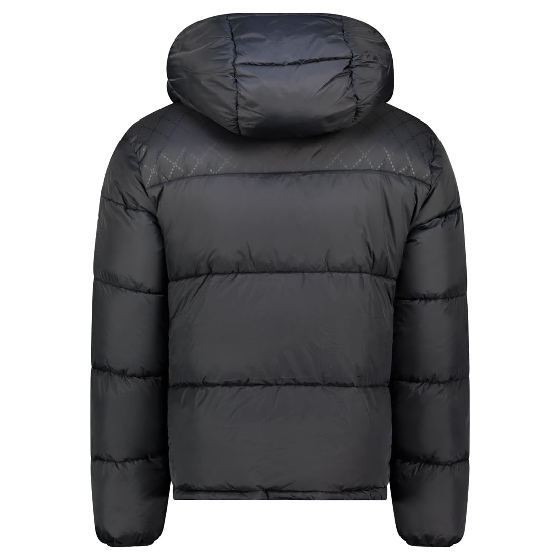 Geographical Norway Betincelle Uomo Piumino Pesante Parka Trapuntato Cappuccio Collo Alto Poliammide Tasche Con Zip Badge PVC Outdoor Inverno