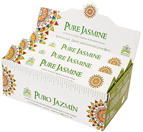 Image of Himalaya Premium Incense Sticks for Everyday Use | Aroma Fragrance Sticks|Pooja Room Items for Home & Prayers | Freshness Positive Energy (Jasmine) (Pack of 12, Each of 15 GM)