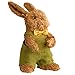 National Tree 11 Inch Brown Standing Rabbit with Overalls (RAE-125051-1)