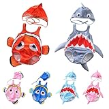 [IOZO] ベビー 水着 魚 鮫 可愛い 男の子 女の子 子供 可愛い オールインワン 一体型 赤ちゃん キャップ付き 2点セット 子供用 ロンパース水着 こども 海水浴 温泉 練習用 魚柄付き ビーチ 夏休み 夏 1歳 2歳 3歳 4歳 (JP, アルファベット, XL, type1-オレンジ)