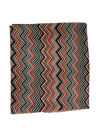 Image of Yash Gallery Women's Poly chiffon Multi chevron Printed Dupatta for Women's and Girls