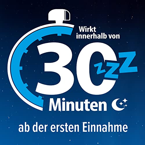Hoggar Night Tabletten: Nicht nur einschlafen, sondern durchschlafen. 25 mg Doxylaminsuccinat Schlaftabletten für die Kurzzeitbehandlung von akuten Schlafstörungen. Gut verträglich 1 x 2 Tabletten