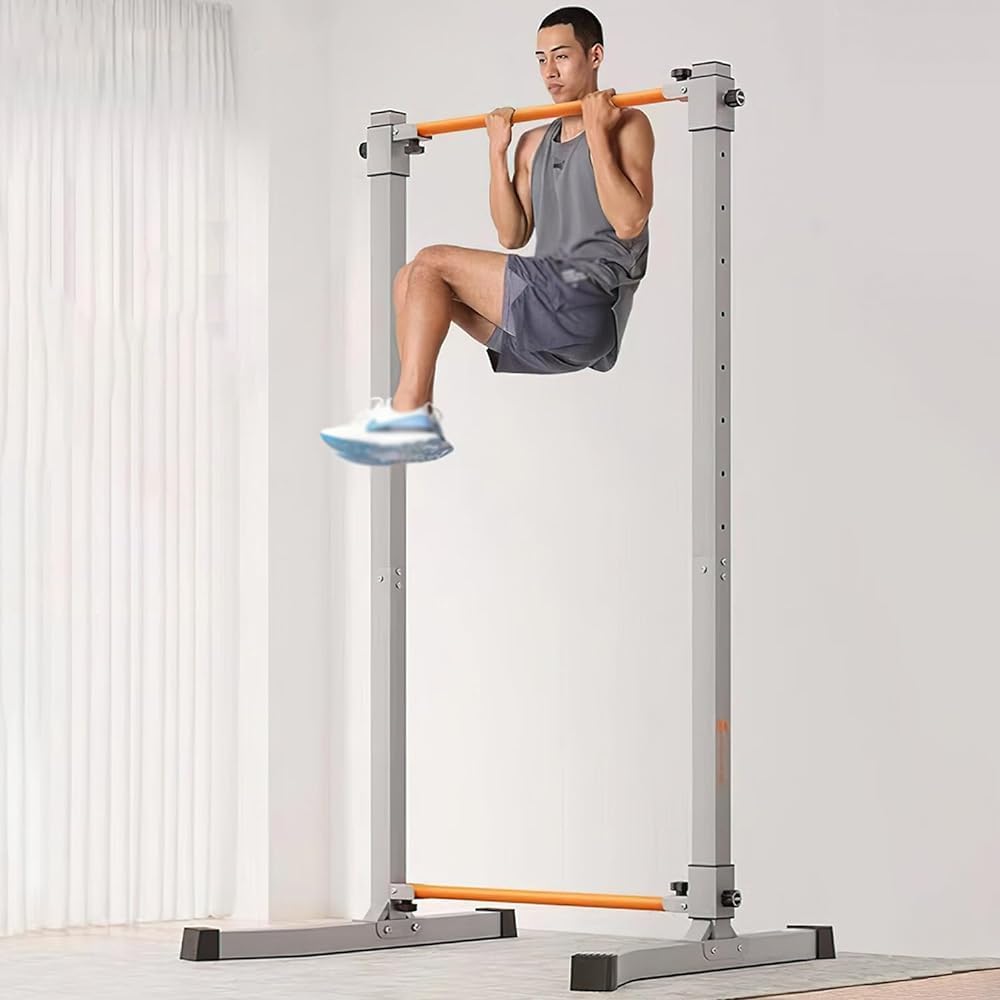 Barra pieghevole per trazioni per palestra domestica, altezza regolabile, carico massimo 499 kg, attrezzatura per il fitness a casa