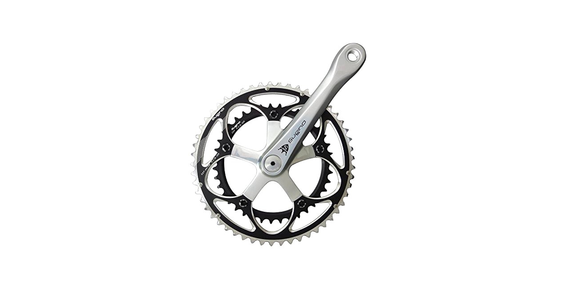 Amazon | SUGINO(スギノ) チェーンホイールセット Mighty Comp HBK/S W