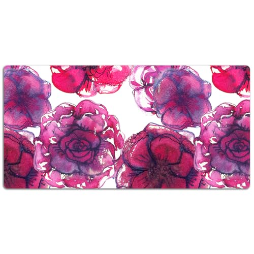 Couverture de bureau en vinyle imperméable protection de table PVC 120x60 cm