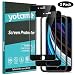 Produktbild yotame Full Screen Panzerglas für iPhone SE 2020, 2 Stück Schutzfolie für iPhone 8 / iPhone 7 Anti-Kratzen Blasenfrei Mit Positionierhilfe Einfacher Montage Panzerglasfolie iPhone SE / 8/7-4,7''