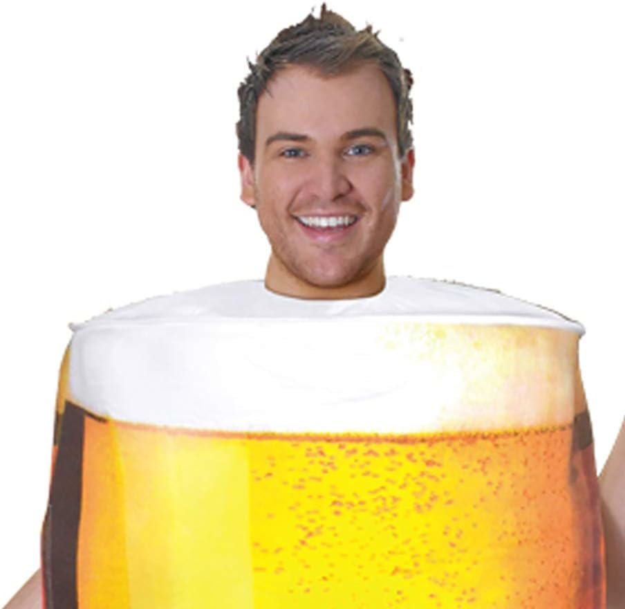 SCLYX ビールコスプレ おもしろい オモシロ 面白い ビール衣装 ビールコスチューム ビールコップ ハロウィンコスチューム 大人 メンズ 男性 おもしろい イベント仮装＃20515