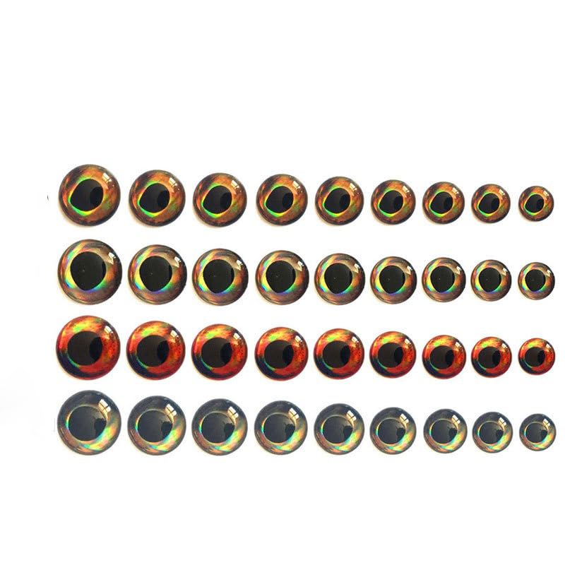 100 piezas de ojos de señuelo de pesca 3-12 mm miniatura 1