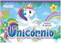 Kit Maleta de Pintura 24 peças Unicórnio
